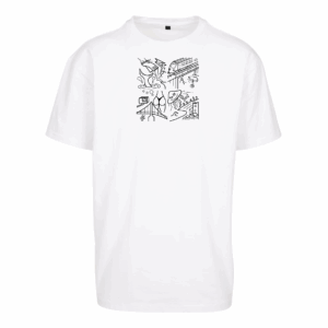 Diving white oversized