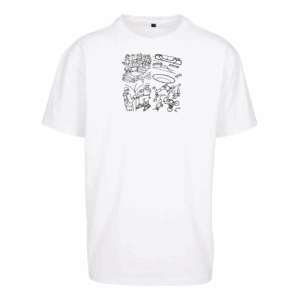 Skate white oversized